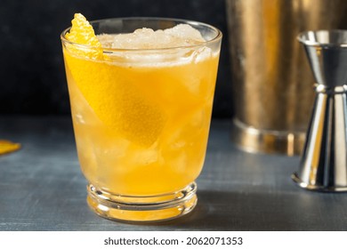 Boozy Refreshing Bourbon Gold Rush Cocktail with Lemon - Shutterstock ID 2062071353