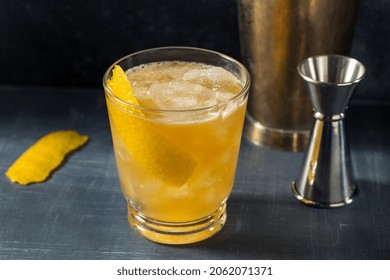 Boozy Refreshing Bourbon Gold Rush Cocktail with Lemon - Shutterstock ID 2062071371