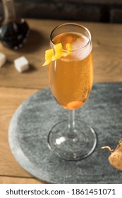 Boozy Refreshing Champagne Cocktail With Sugar And Bitters