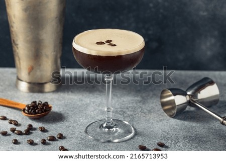 Boozy Refreshing Espresso Martini Cocktail with Vodka