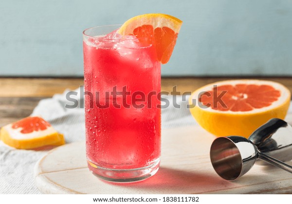Boozy Refreshing Sea Breeze Cocktail with
Grapefruit and Vodka