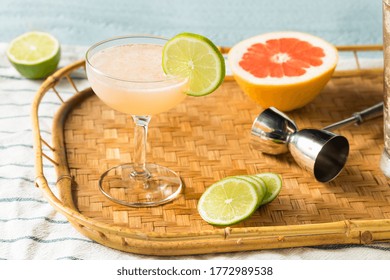 Boozy Rum Hemingway Daiquiri with LIme and Grapefruit