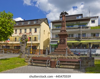 BOPPARD, GERMANY  - MAY 4, 2016: Monument To Battle Of Sedan On The Rhine Embankment 