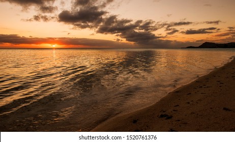 Bora Bora Lagoon Sunset Matira Beach