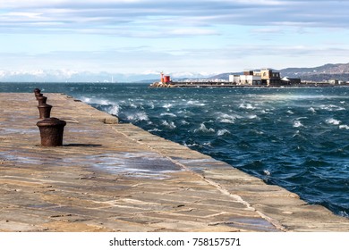 Bora wind in Trieste gulf