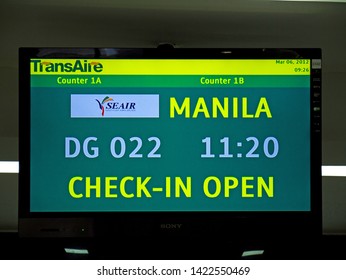 Boracay, Philippines - 06 Mar 2012. Boracay Airport, Morning