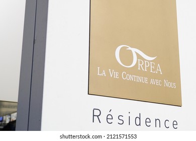 Bordeaux , Aquitaine  France - 02 02 2022 : Orpea Residence Brand Text And Sign Logo Of Ehpad Retirement Nurse Home Entrance Facade