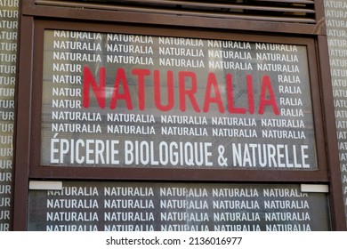 Bordeaux , Aquitaine  France - 03 12 2022 : Naturalia Brand Logo And Sign Text Facade French Distribution Chain Specialized Products From Organic Fair Trade Farm