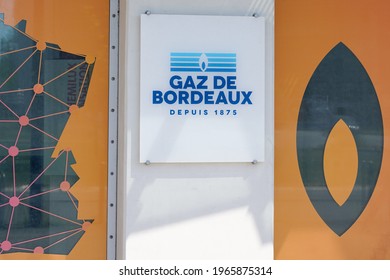 Bordeaux , Aquitaine France - 04 22 2021 : Gaz De Bordeaux Logo And Sign Text On Windows Office Of Natural Gas French Distribution Network Provider Public Company