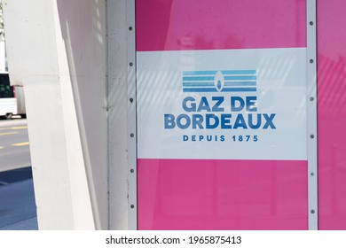 Bordeaux , Aquitaine France - 04 22 2021 : Gaz De Bordeaux Logo Sign And Brand Text Of Natural Gas Distribution Network Provider Public Company In France