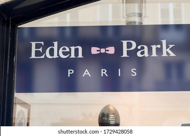 Bordeaux , Aquitaine / France - 05 12 2020 : Eden Park Logo Sign Shop Rugby Store Clothes For Men Women And Children