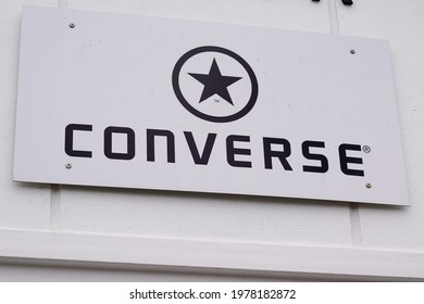 Bordeaux , Aquitaine France - 05 18 2021 : Converse All Star Text Brand And Logo Sign Shoes Sneakers Footwear