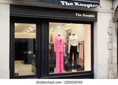 Bordeaux , Aquitaine  France - 09 14 2022 : The Kooples Logo Brand And Text Sign Front Facade Shop Entrance Fashion