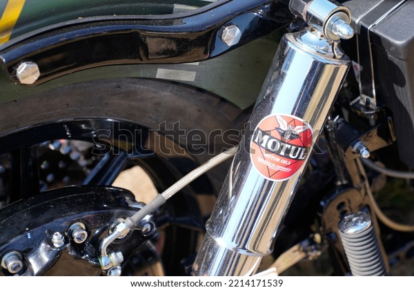 Bordeaux , Aquitaine  France - 10 10 2022 :\
motul swan finch oil corporation motor oil logo text and sign brand\
of lubricants for automobile and\
motorcycle