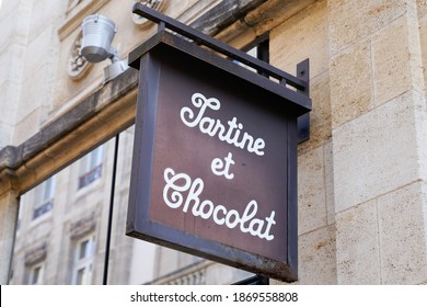 Bordeaux , Aquitaine  France - 12 01 2020 : Tartine Et Chocolat Sign Text And Logo Of Store Birth Clothes Toddlers Brand Shop Dress Babies Young Children Kids