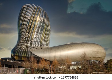 Bordeaux/France-30-12-2019: : La Cite Du Vin, New Wine Museum BORDEAUX