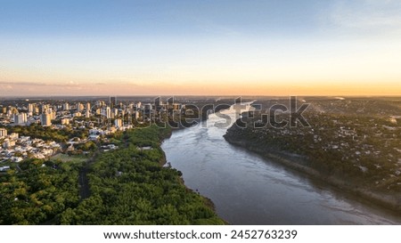 Similar – Image, Stock Photo Cross-border friendship