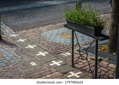 Border Between Netherlands And Belgium In Baarle-Nassau