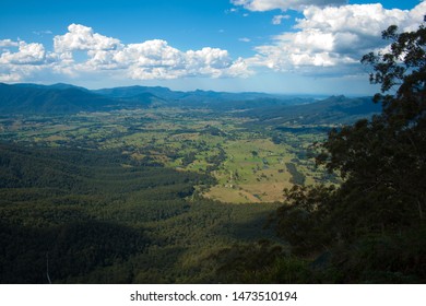 The Border Ranges National Park With Mount Warning In The Background. Rain Forest In Australia