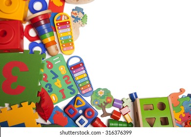 Border Of Very Many Kids Toys