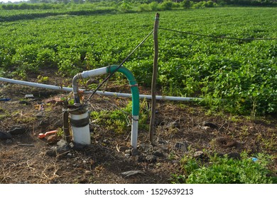 Bore Well Tube Well In Farm Pipeline Piping Maharashtra India