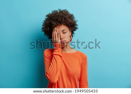 Similar – Image, Stock Photo Facepalm