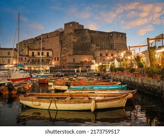 Borgo Marinari and Castel dell'Ovo (Egg Castle), Naples, Italy - Shutterstock ID 2173759517