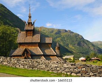 Borgund Stave Church In Norway