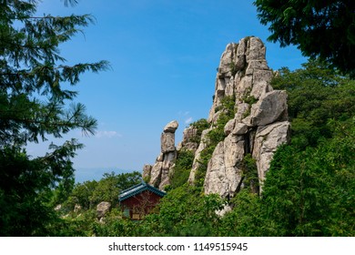 Boriam Buddhist Temple Scene In Geumsan Mountain, Namhae County