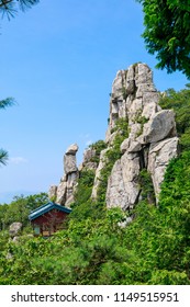 Boriam Buddhist Temple Scene In Geumsan Mountain, Namhae County