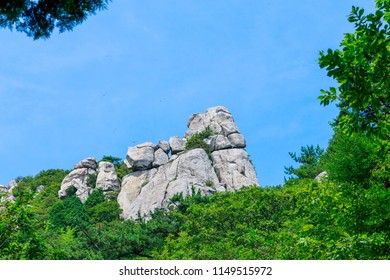 Boriam Buddhist Temple Scene In Geumsan Mountain, Namhae County