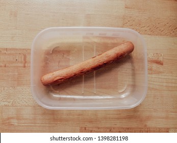 Boring Lunch Box With A Single Sausage