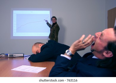 Boring Presentation With Sleeping Attendees