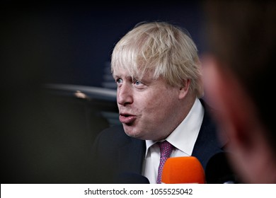 Boris Johnson, UKâ??s Secretary of State for Foreign Affairs attends an European Union Foreign Affairs Council meeting in Brussels, Belgium on Jul. 17, 2017 
