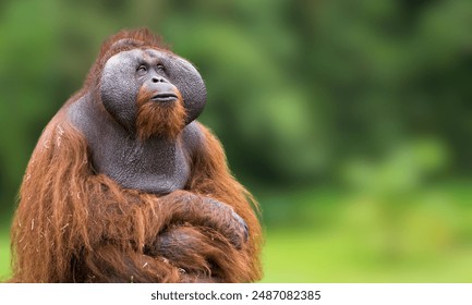 Bornean orangutan (Pongo pygmaeus) is a species of orangutan native to the island of Borneo. Together with the Sumatran orangutan and Tapanuli orangutan