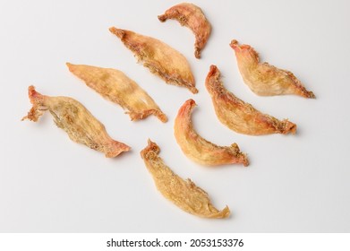 Borneo Cave Edible Bird's Nest Isolated On White Background