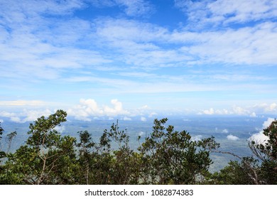 Borneo Landscape View From Mount Api In Gunung Mulu National Park