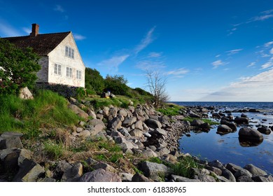 Bornholm Island Landscape With House