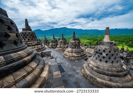 Borobudur Buddist temple Yogyakarta. Java, Indonesia
