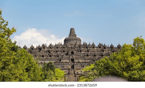 Borobudur Temple in Magelang, Central Java