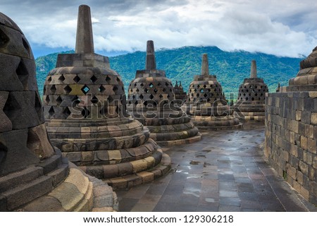 Borobudur temple Yogyakarta. Java, Indonesia