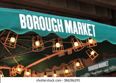 Borough Market. Street Food Market. Outdoor.