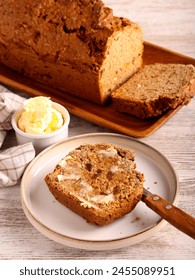 Borrowdale tea bread, fruit cake, sliced