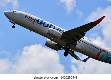 Boryspil International Airport / Ukraine - June, 07, 2019: flydubai Boeing 737-800 A6-FEJ