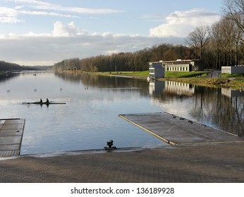 Bosbaan Rowing Lake In Amsterdam