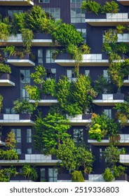 The Bosco Verticale (Vertical Forest) is a complex of two residential skyscrapers in Milan, Italy