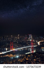 Bosphorus Bridge At Night 