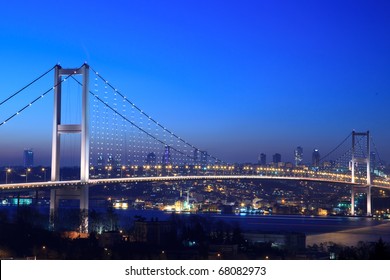 Bosphorus Bridge At Night