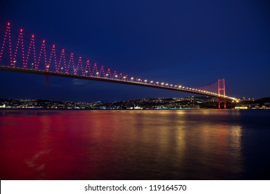 Bosporus Bridge At The Istanbul Turkey