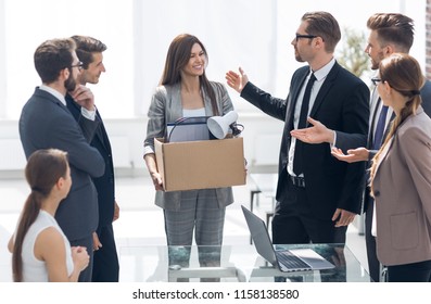 Boss And Business Team Welcome New Employee